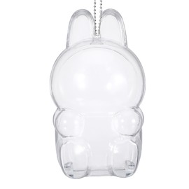 Qiimenguer Transparent PVC bag for Labu, elegant and durable, transparent case for 17 cm doll case to protect the doll from bumps and dirt (sitting)