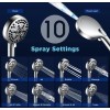 JOMOO Handheld Shower Head with Filter, 10 Spray High-Pressure Showerhead