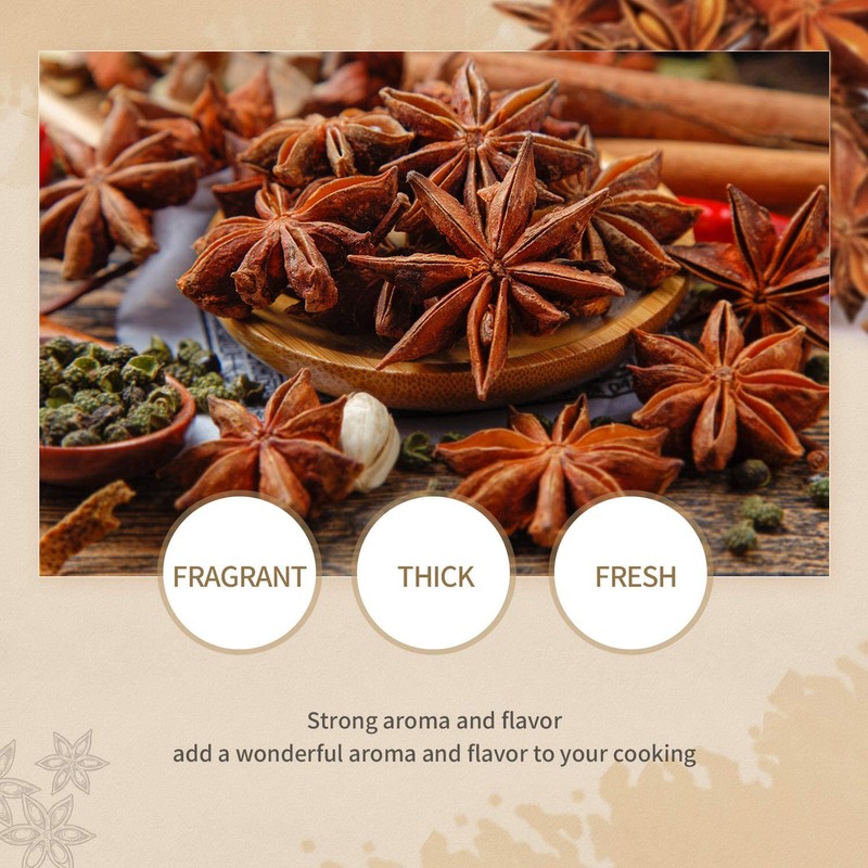 52USA Organic Star Anise - 4oz | Non-GMO, Whole Spice