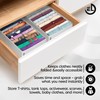 Drawer Organizer Clothes - 3 Set Multipurpose Dresser Drawer Organizer