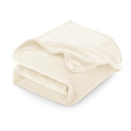 CozyLux Cuddly Fluffy Blanket Sofa 150 x 200 cm for 4 Seasons - Soft/Warm/Lightweight Sofa Blanket Couch Blanket for Sofa/Bed/Couch, Flannel Fleece Blanket 150 x 200 cm Cream