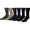 Non-Elastic Top Merino wool dress socks (2 Pairs) (Navy, Large