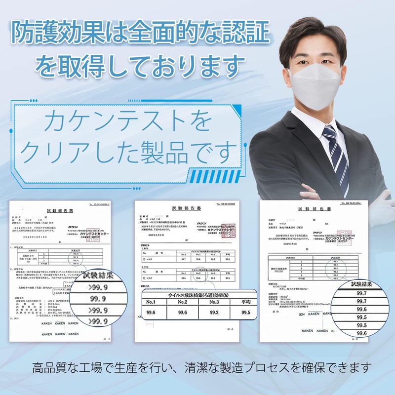 3D Large Mask 22.5cm/Slightly Large 21cm Non-Woven Individually Packaged 30