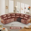 VANSOFY Extra Large Reclining Sectional Couch Covers, Waterproof 5-Piece Sofa