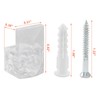 Zorfeter 22Pcs 3/8 Mirror Holder Clips, Crystal Clear Plastic Mirror