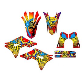 Senge Graphics Inc 2019-2021 CRF 250 R ZANY Red Senge Graphics Kit Compatible with Honda - Base Kit, 19/21