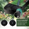 Apgooface Flat Soaker Hose 25 ft 4-Pack with Splitter, 80%