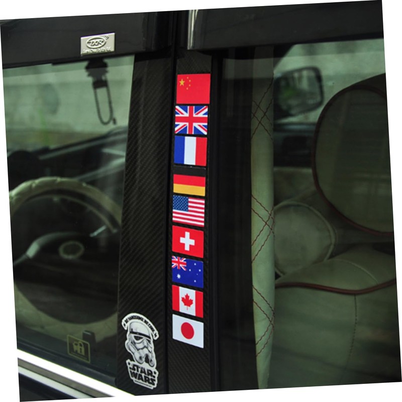 Outanaya United States Sticker Set Round Vinyl Car Stickers Sturdy