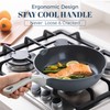 PRICUSIS Ceramic Nonstick Deep Saute Pan with Lid, 10/12 Inch