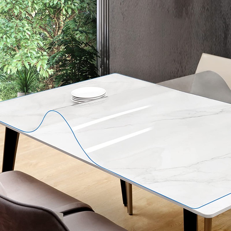 VeeCano 30" x 30" Transparent PVC Table Pad - Clear