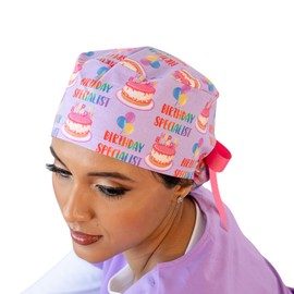 Louis + Phil L&D Birthday Specialist Ponytail Scrub Cap