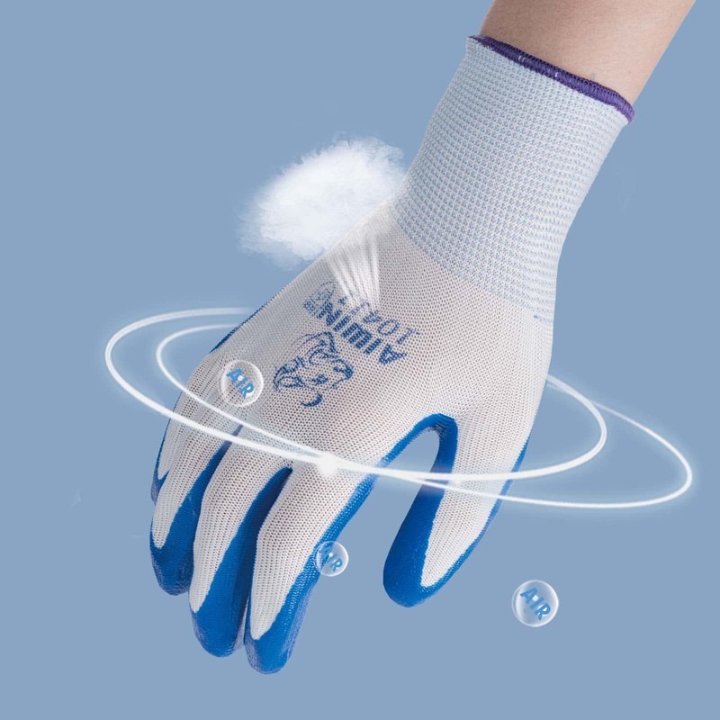 ANDANDA Work Gloves, Men's Work Gloves with Nitrile Coating, Gardening