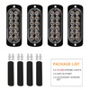 DREAMIZER Car Flashing Light Warning Light, 4PCS 12 LEDs Emergency
