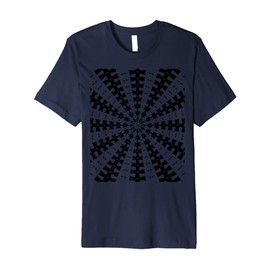 Starlight Beam With Dovetail Pattern Black Cut Out Premium T-Shirt