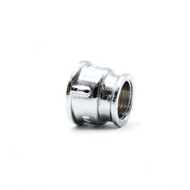 DOJA Barcelona Reducing sleeve 3/4 to 1/2 | water connection reducer | brass chrome-plated hose reducer, washing machine connection adapter, shower tap adapter, radiator adapter