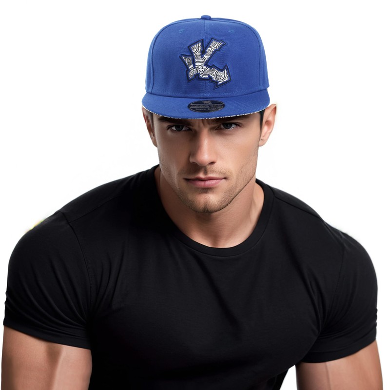 Underground Kulture Blue Tie-Back Bandana Baseball Cap