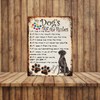 MY DOG'S RULES RETRO STYLE METAL TIN SIGN/PLAQUE BLACK LABRADOR