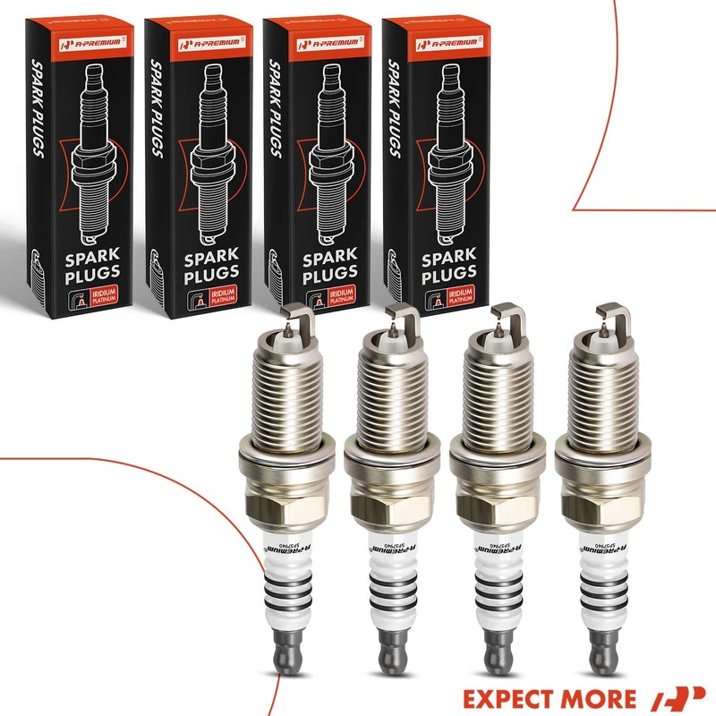 A-Premium Iridium Platinum Bujías compatibles con Honda Civic 2006 2007