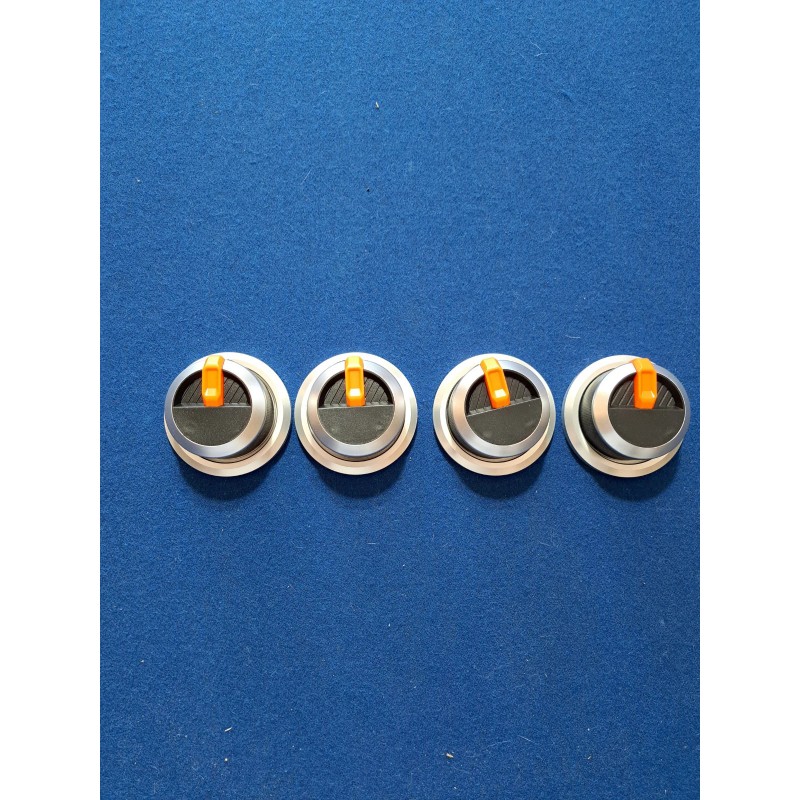 generic Blackstone Knob Bezel Replacement Set Of 4 Bezels Silver