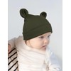 ZURLEFY Cotton Newborn Hats for Unisex, Bear Ears Baby Boy