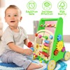 Wooden Baby Walker with Wheels Push Walker for Baby Boys