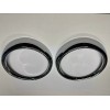 Chrome Headlight Rings Pair Left & Right, VW Beetle 67-