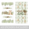 Woodland Bear Baby Shower Mini Chocolate Candy Bar Wrapper Labels,