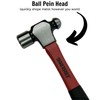 Teng Tools HMBP16 Ball Pein Hammer Diameter,Black, Red,27 mm