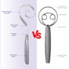 Nogeqi Seamless Bread Dough Whisk, Stainless Steel Bread Whisk for