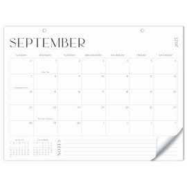 Aesthetic 2025-2026 Desk Calendar - Runs From June 2025 Until December 2026 - Large Minimalistic Office Desktop/Wall Calendar 16"x12" for Easy Organizing