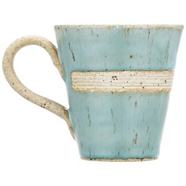 Mino Ware 589-01 Coffee Bowl Plate, Hitokiln, Blue