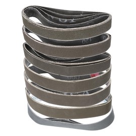 sourcing map 28pcs 1 x 18" Sanding Belts 4pcs Each of 80/120/240/400/600/800/1000 Grit Silicon Carbide Flush Joint Belt Sander Paper for Metal Woodworking Automotive Repair