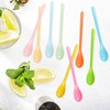 10-Piece Plastic Spoon Set, Multi-Color Plastic Spoons, Long Plastic Egg
