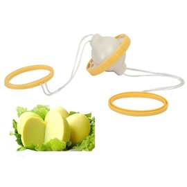 YongXiangPeng Golden Egg Maker, ABS Plastic Wind Bell Egg Rotator, Multifunctional Hand Pull Type Throw Egg Scrambler for Mixing Egg Yolk and Egg White, Egg Scrambler Tool