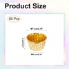 sourcing map 50 Pcs Single-Sided Aluminum Foil Cupcake Liners, Greaseproof