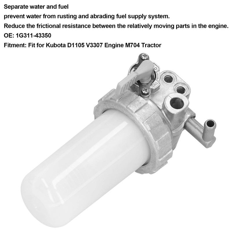 Water Separator Fuel Filter Assembly 1G31143350 D1105 V3307 Engine M704