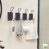 TEGUEPS Wall Hooks for Hanging, 4 Pack Farmhouse Towel Hooks