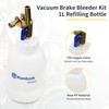 Kuntech Vacuum Brake Bleeder Kit with 2L Brake Fluid Extractor
