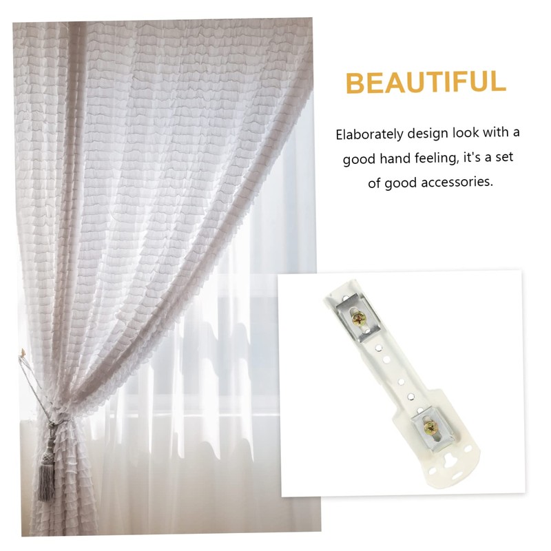 CORHAD 6Pcs Curtain Track Mounting Bracket Curtain Track Supplies for