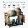 GSlife Dish Drying Rack, 2 Tier Rust-Resistant Dish Rack with