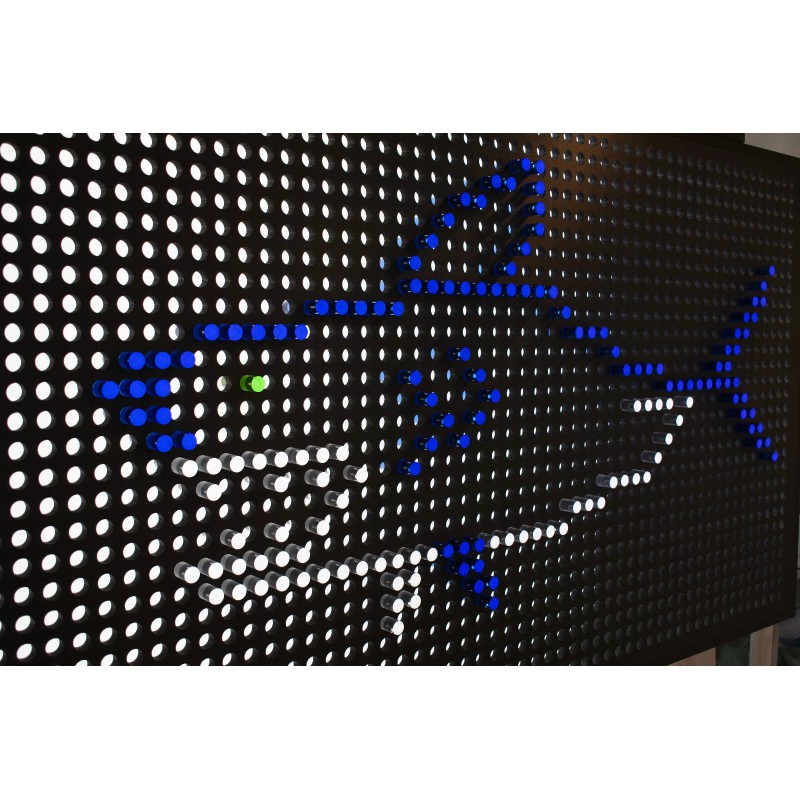 Giant Lite Brite Peg Sample Light Bright Round Polished Clear