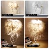 Feather Table Lamp, Bedside Table lamp for Bedroom, White Lamp