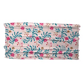 Karma Gray Leaves Headband for Women - Thin - Fabric Headband and Stretchy Hair Scarf - Grey