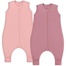 Mama Cheetah Toddler Sleep Sack with Feet 2T, 0.5 TOG Organic Cotton Baby Wearable Blankets with Legs, Baby Sleeping Bag for Walkers, Early Walker Medium