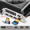 QIANRENON HDMI Headless Display Virtual Dummy Plug HDMI Screenless Remote