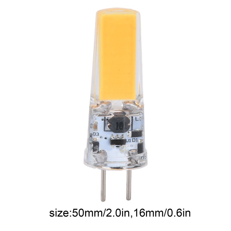 6PCS GY6.35 Bulb 5W COB Light Bulb 500lm Silicone Ceiling