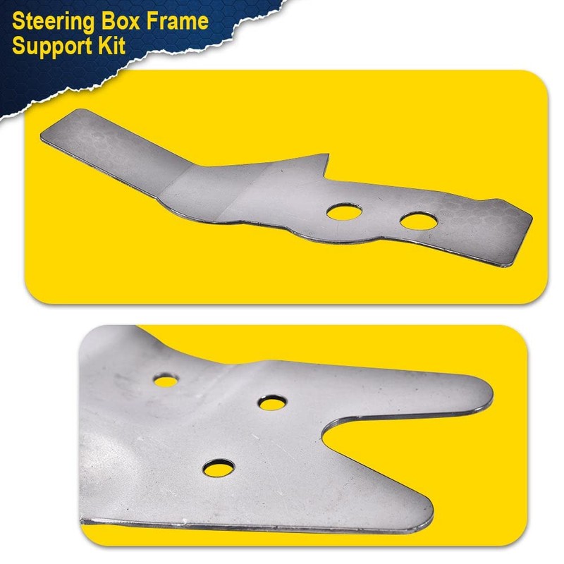 CHEDA Steering Box Frame Support Kit, Compatible with 73-87 Chevy