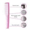 Allegro Combs 6000 Wide Tooth Vented Hair Combs - Set