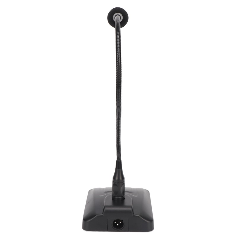 Gooseneck Condenser Microphone Flexible 6.35mm Wired Desktop Microphone for Broadcasting