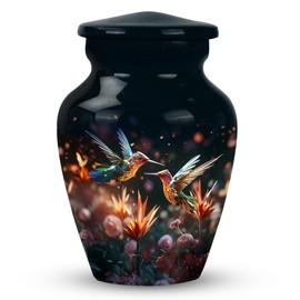 KARYLIZ Hummingbird Urn for Human Ashes - Small Urns for Human Ashes Men - Decorative Keepsake Cremation Urn - Mini Urns for Adult Female Mom 3 Inch